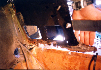 Ft. of pass side sill plate
