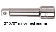 3in. 3/8 drive extensions